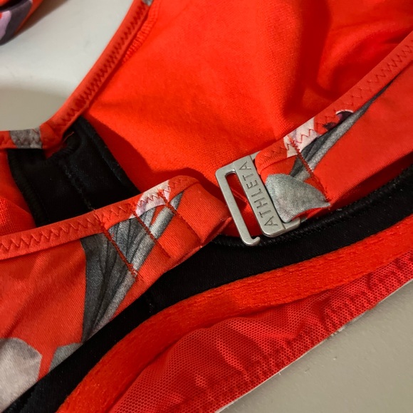New!XL 2-Pieces Athleta Polynesian Flower Halter bikini/ bottoms XL DD-DDD - Picture 9 of 14